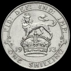 1913 George V Silver Shilling Reverse