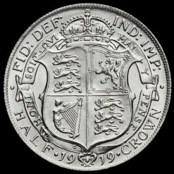 1919 George V Silver Half Crown Reverse