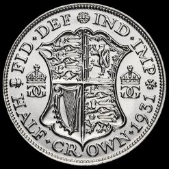 1931 George V Silver Half Crown Reverse
