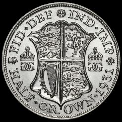 1931 George V Silver Half Crown Reverse