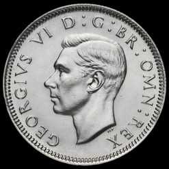 1937 George VI Silver English Shilling Obverse