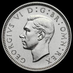 1937 George VI Silver Proof Sixpence Obverse