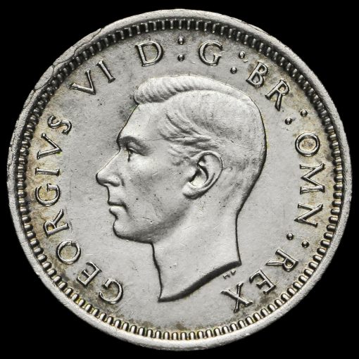 1943 George VI Silver Threepence Obverse