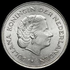 Netherlands 1970 Silver 10 Gulden Obverse