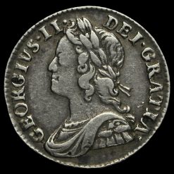1756 George II Early Milled Silver Maundy Twopence Obverse