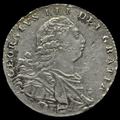 1800 George III Milled Silver Maundy Threepence Obverse