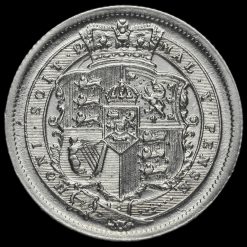 1816 George III Milled Silver Shilling Reverse