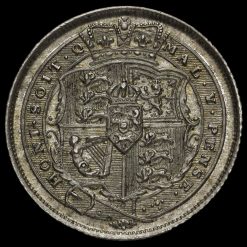 1816 George III Milled Silver Sixpence Reverse