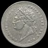 1825 George IV Milled Silver Maundy Twopence Obverse
