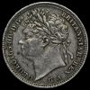 1829 George IV Milled Silver Maundy Penny Obverse
