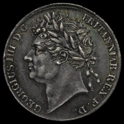 1829 George IV Milled Silver Maundy Fourpence Obverse