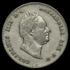 1835 William IV Milled Silver Threepence Obverse