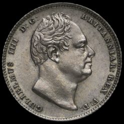 1835 William IV Milled Silver Sixpence Obverse