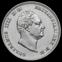 1837 William IV Milled Silver Fourpence / Groat Obverse