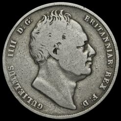 1837 William IV Milled Silver Half Crown Obverse