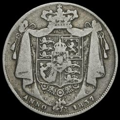 1837 William IV Milled Silver Half Crown Reverse