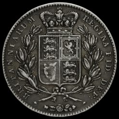 1844 Queen Victoria Young Head Silver Crown Reverse