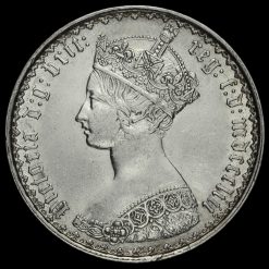 1853 Queen Victoria Gothic Florin Obverse