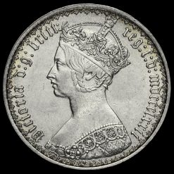1872 Queen Victoria Gothic Florin Obverse