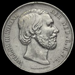 Netherlands 1874 2 1/2 Gulden Obverse