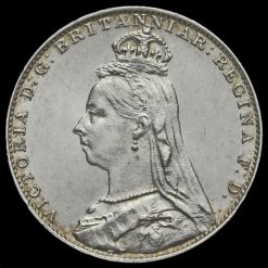 1892 Queen Victoria Jubilee Head Silver Maundy Fourpence Obverse