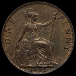 1902 Edward VII High Tide Penny Reverse