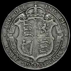 1903 Edward VII Silver Half Crown Reverse