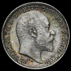 1906 Edward VII Silver Maundy Penny Obverse