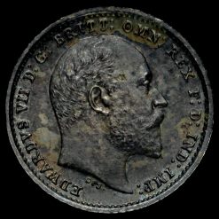1906 Edward VII Silver Maundy Twopence Obverse