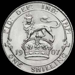 1907 Edward VII Silver Shilling Reverse