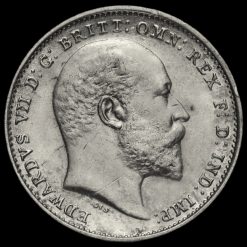 1908 Edward VII Silver Threepence Obverse