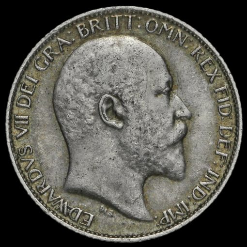 1909 Edward VII Silver Sixpence Obverse