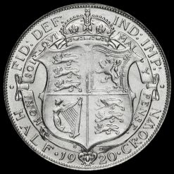 1920 George V Silver Half Crown Reverse