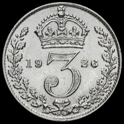 1926 George V Silver Threepence Reverse