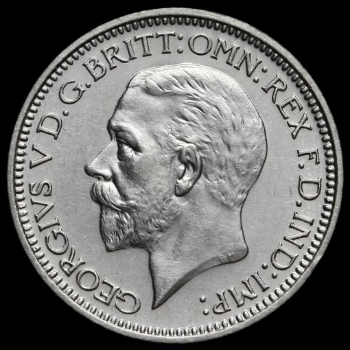 1929 George V Silver Maundy Fourpence Obverse