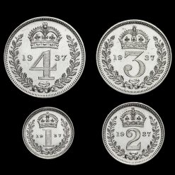 1937 George VI Silver Proof Maundy Set Reverse