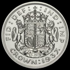 1937 George VI Coronation Silver Proof Crown Reverse