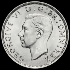 1942 George VI Silver Half Crown Obverse