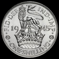 1945 George VI Silver English Shilling Reverse