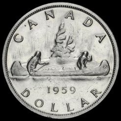 Canada 1959 Elizabeth II Silver Dollar Reverse