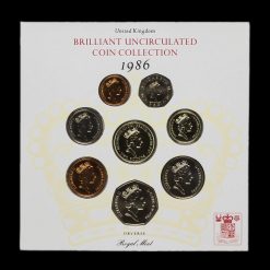 1986 United Kingdom Brilliant Uncirculated Coin Collection