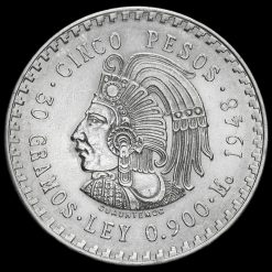 Mexico 1948 Silver 5 Pesos Reverse