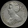1707 Queen Anne Early Milled Silver Crown Obverse