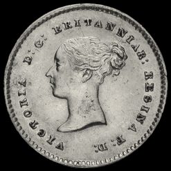 1838 Queen Victoria Young Head Silver Maundy Twopence Obverse