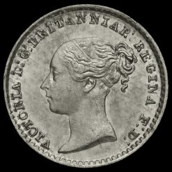 1840 Queen Victoria Young Head Silver Maundy Penny Obverse