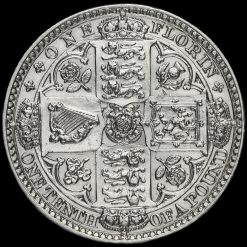 1849 Queen Victoria Godless Florin Reverse