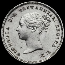 1861 Queen Victoria Silver Maundy Fourpence Obverse