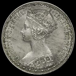 1881 Queen Victoria Gothic Florin Obverse