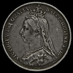1887 Victoria Jubilee Head Silver Sixpence Obverse