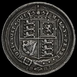 1887 Victoria Jubilee Head Silver Sixpence Reverse